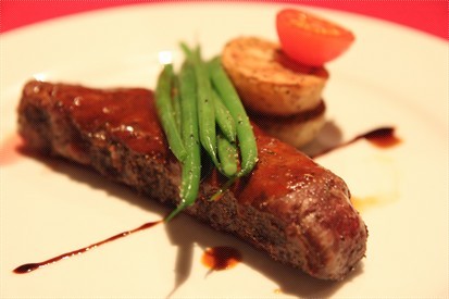 s. shortrib steak with herbs potato